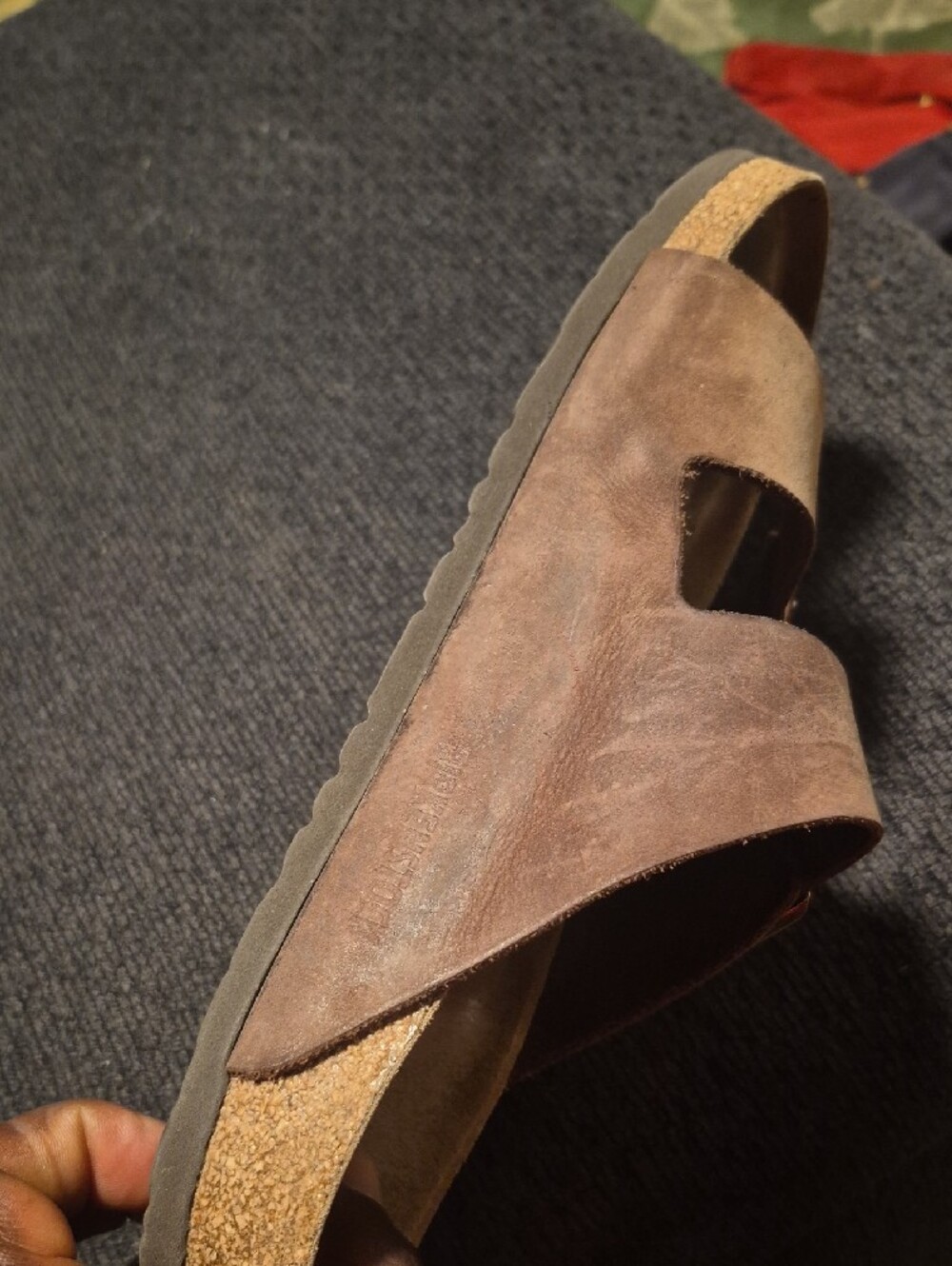 Birkenstock Brown Double Strap Leather Sandals - Picture 8 of 11
